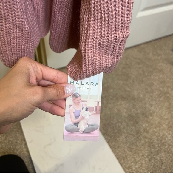 NWT Halara duster long sweater robe | dusty rose | oversized cardigan | small - Picture 5 of 10